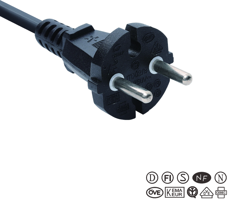 JT002/B/FY002 16A 250V Dop pentru instrumente standard european cu doi pini