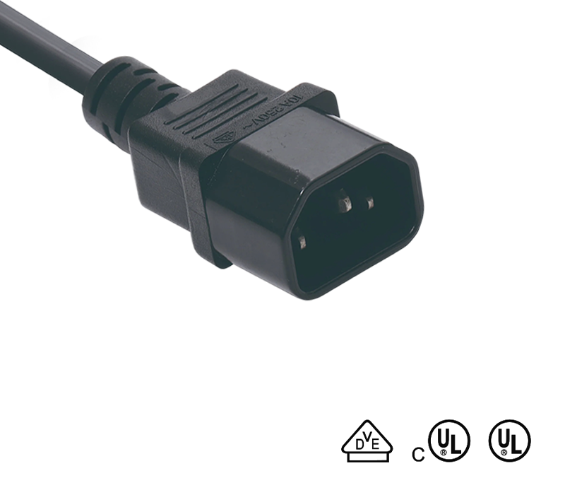 Conector IEC JT-SZ3/FY-SZ3 Mufă tată C14 conform standardelor germane și americane