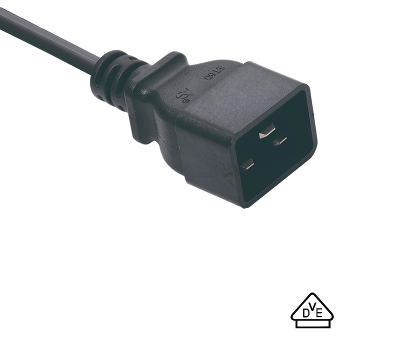 Conector IEC ST6D Mufă tată C20 care respectă standardele germane
