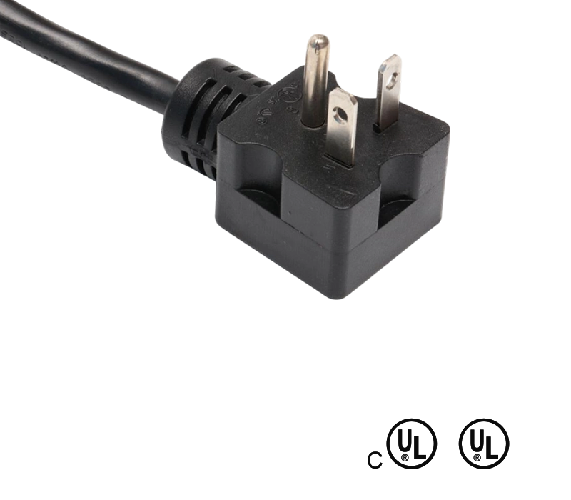JT2-3I/JT-3H 20A 125V Fișă standard americană cu 3 pini, cu unghi de 90 de grade