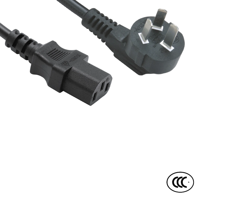 C3-10+JT-ST3 10A 250V Fișă cot standard de 90 de grade China cu trei pini cu conector IEC C13