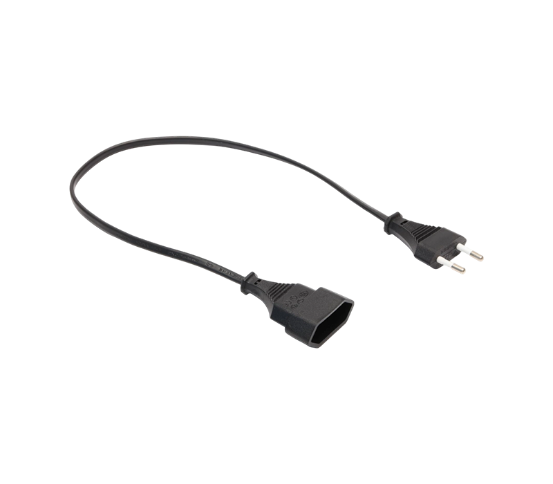 JT007/FY001+FY001-Z 2.5A 250V Fișă standard europeană cu doi pini cu cablu de prelungire cu priză euro