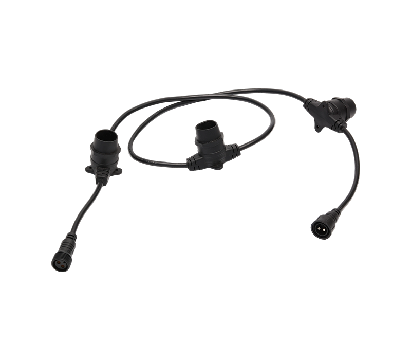 Șir de lumină LED cu conector impermeabil cu doi pini