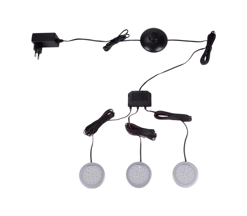 CLS-09 Lămpi decorative pentru dulap cu plastic ABS și carcase cromate